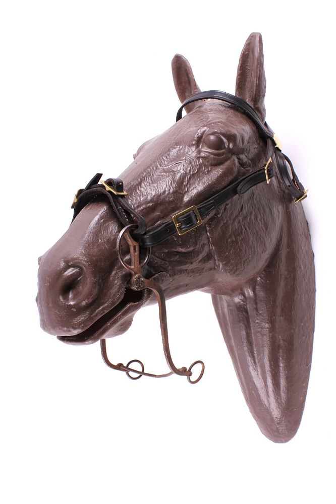 Appraisal: U S Cavalry Horse Bit Leather Headstall Featured in this