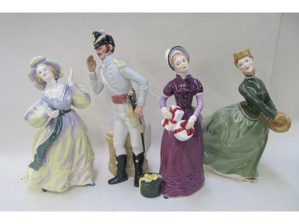 Appraisal: Four Royal Doulton figures Grace HN Morning Ma'am HN Good