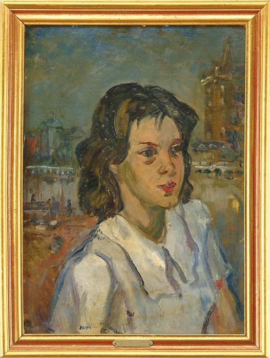 Appraisal: WALTER EMERSON BAUM American - CITY GIRL Oil on board