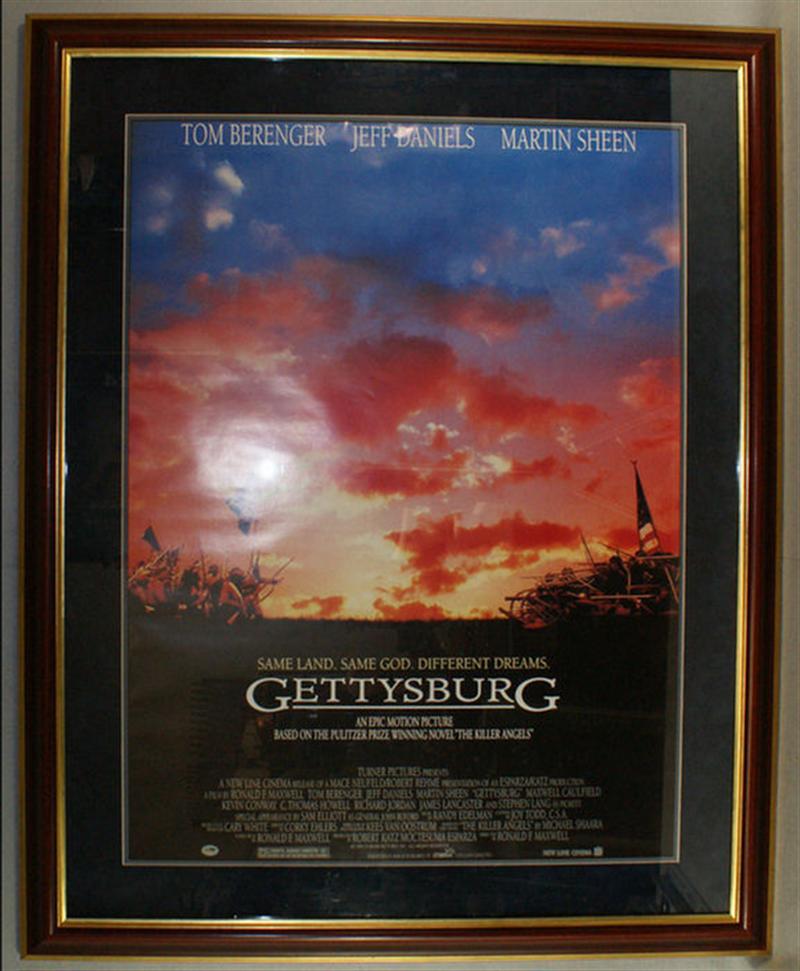 Appraisal: Color lithographic poster for the movie Gettysburg starring Tom Berenger