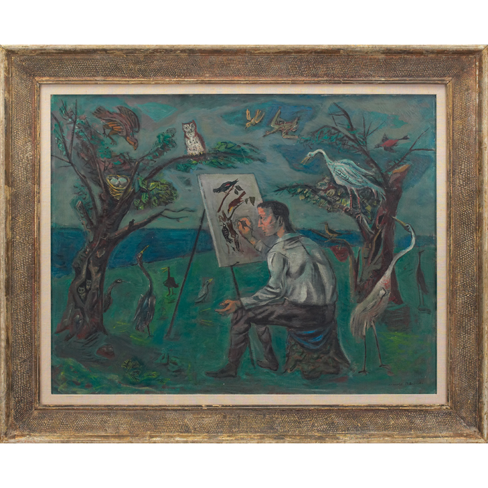 Appraisal: Arnold A Blanch American - Painter of Birds oil on