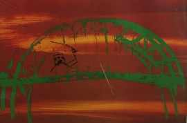 Appraisal: Sidney Nolan - Harbour Bridge Commemorative II Golden Sunset lithograph