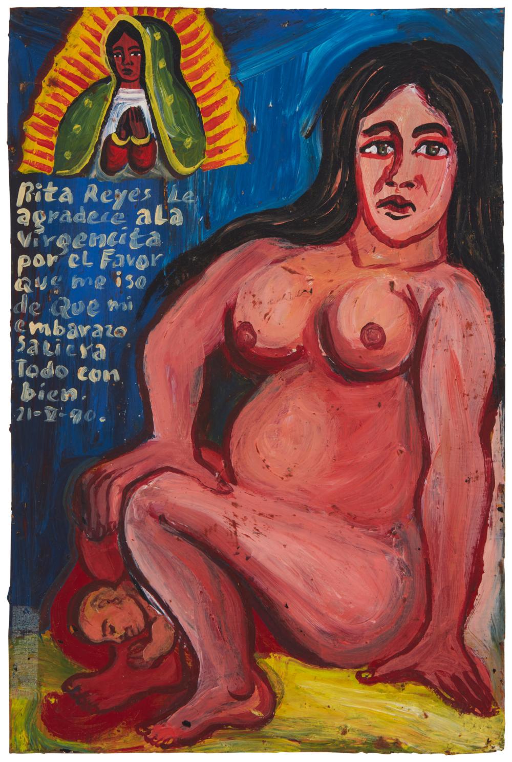 Appraisal: Rita Reyes b th century Rita Reyes in labor and