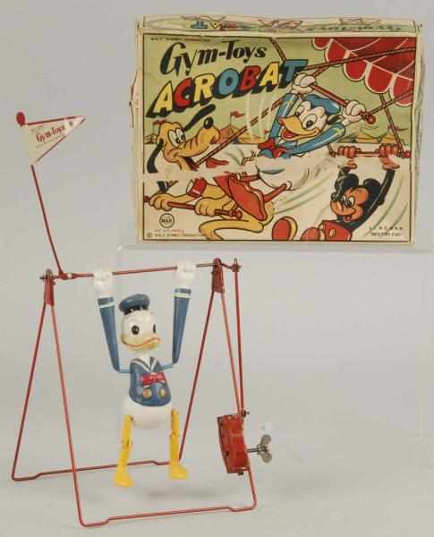 Appraisal: Walt Disney Linemar Donald Duck Gym Toys Acrobat Description Japanese