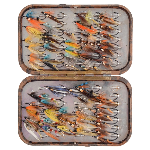 Appraisal: Fly fishing A vintage Hardy Neroda pocket fly box containing