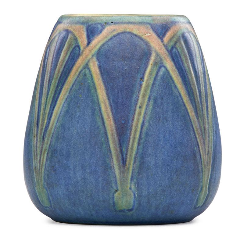 Appraisal: SADIE IRVINE NEWCOMB COLLEGE Cabinet vase Condition Report Excellent condition