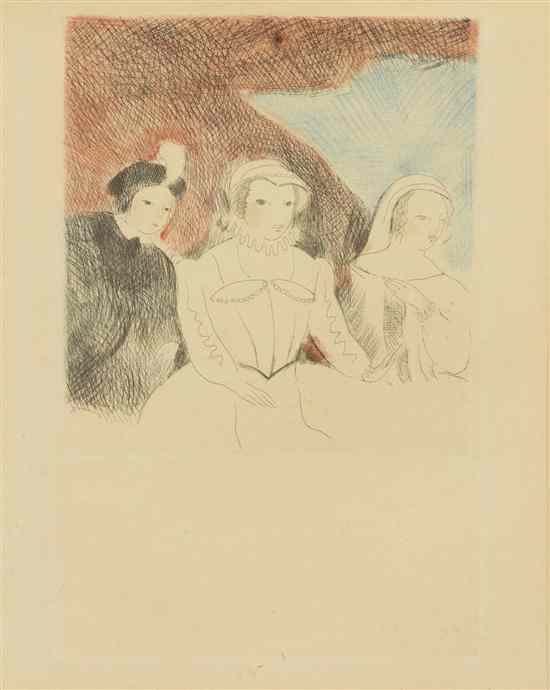 Appraisal: Marie Laurencin French - Three Ladies from La Princess De