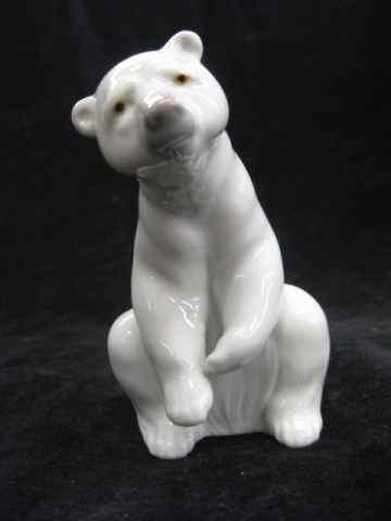 Appraisal: Lladro Porcelain Figurine of a Polar Bear seated '' excellent