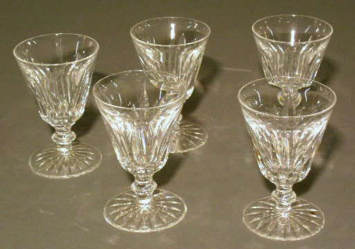 Appraisal: Sixteen Waterford crystal wine glasses h x dia