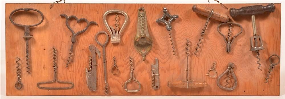 Appraisal: Various Antique Cork Screws Various Antique Cork Screws Largest measures