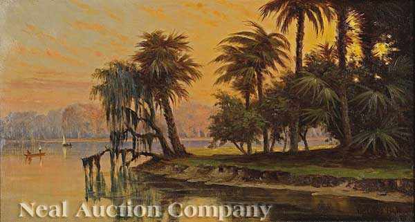 Appraisal: Cyrenius Hall American - Tropical Inlet possibly the Mouth of