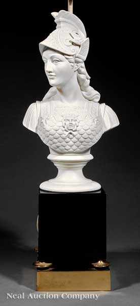 Appraisal: A Parian Bust of Germania late th c now mounted