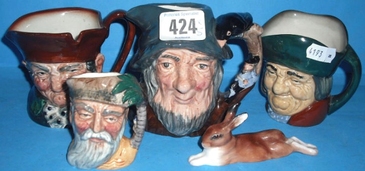 Appraisal: Royal Doulton small Character Jugs Rip Van Winkle D Toby