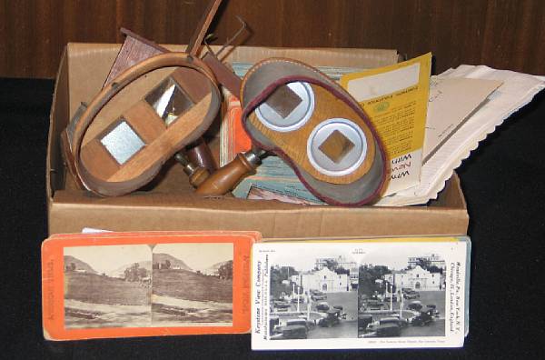 Appraisal: A Stereoscope viewer and Victorian scenes