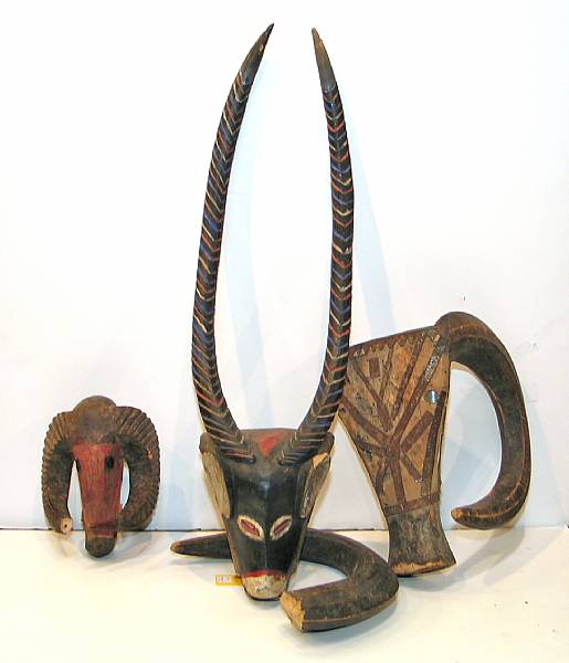 Appraisal: Property of various owners depicting buffalo cattle or other horned