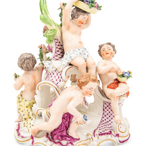 Appraisal: A Frankenthal Porcelain Figural Group After the Model by Johann