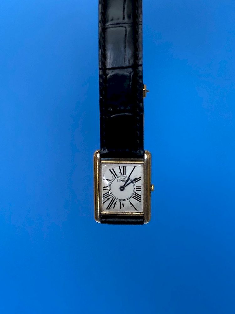 Appraisal: Cartier Tank Argent wrist watch Cartier Tank Argent Wrist Watch