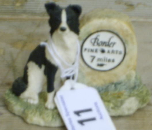 Appraisal: Border Fine Arts Sheepdog and Milestone by Ayres height cm