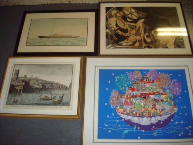 Appraisal: Lot of big prints - Noah's Ark Industrial James and