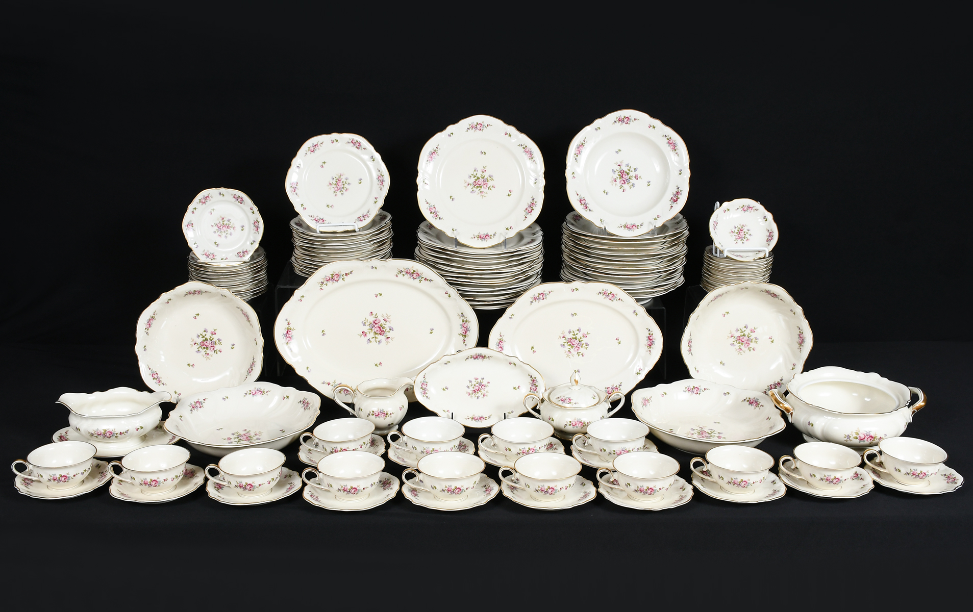 Appraisal: PC ROSENTHAL ''ELFENBEIN'' CHINA DINNERWARE Comprising - Dinner Plates -