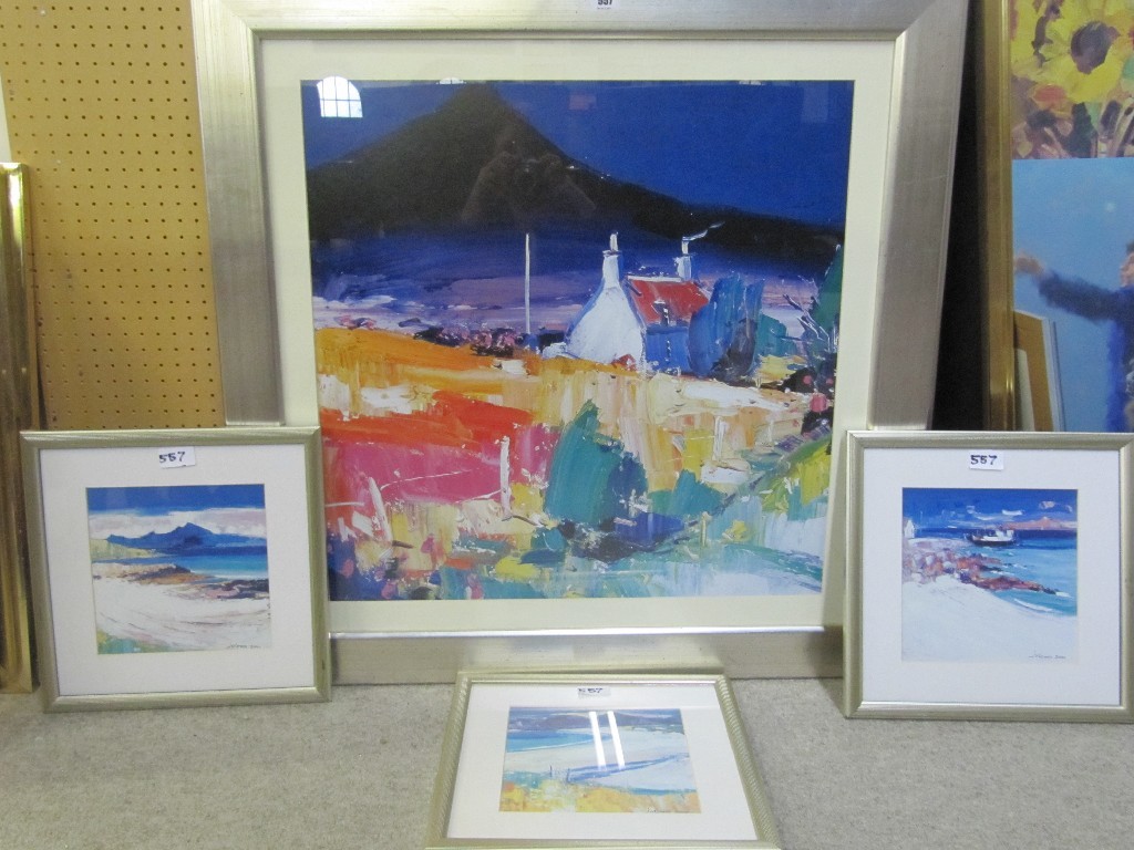 Appraisal: AFTER JOHN LOWRIE MORRISON Lot comprising six reproduction prints