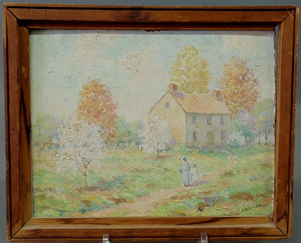 Appraisal: Greene Albert Van Nesse American - oil on board impressionist