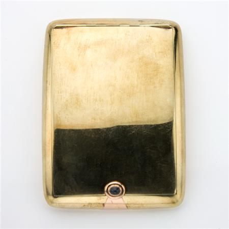 Appraisal: Two-Color Gold Cigarette Case Estimate -