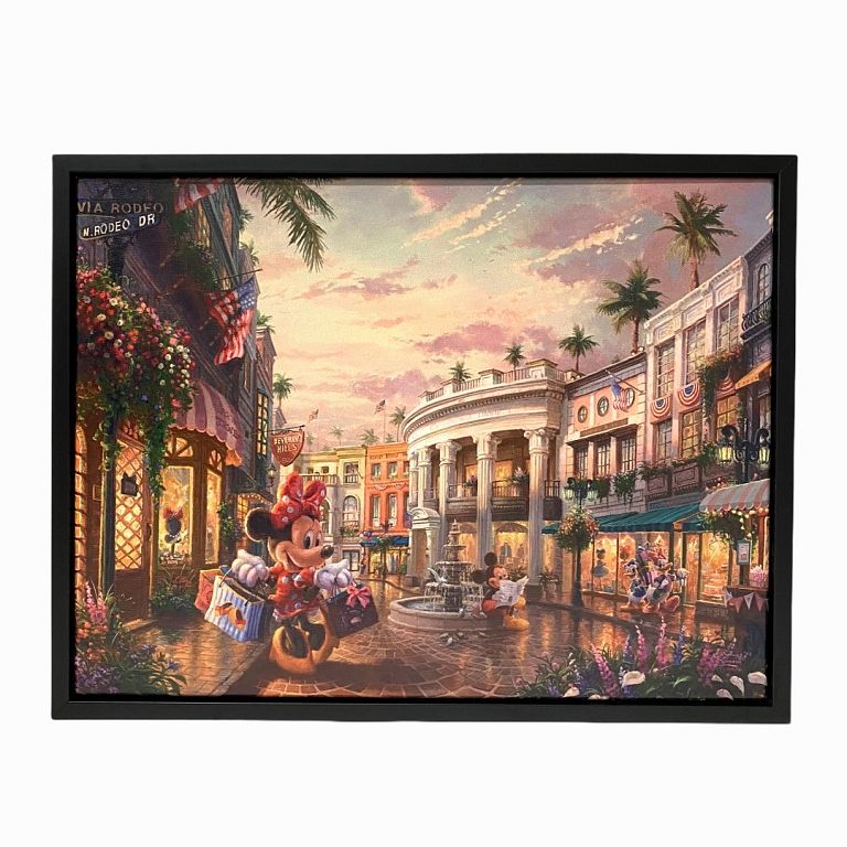 Appraisal: Thomas Kinkade Print On Canvas Thomas Kinkade Print On Canvas