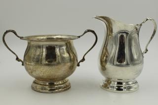 Appraisal: Boardman Sterling Silver Sugar Creamer Boardman Sterling Silver Sugar Creamer