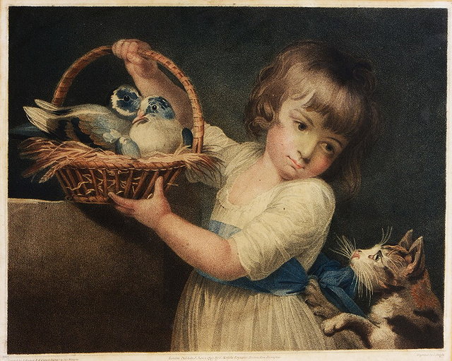 Appraisal: C KNIGHT AFTER JOHN RUSSELL'The Pet Rabbit' and 'The Pet