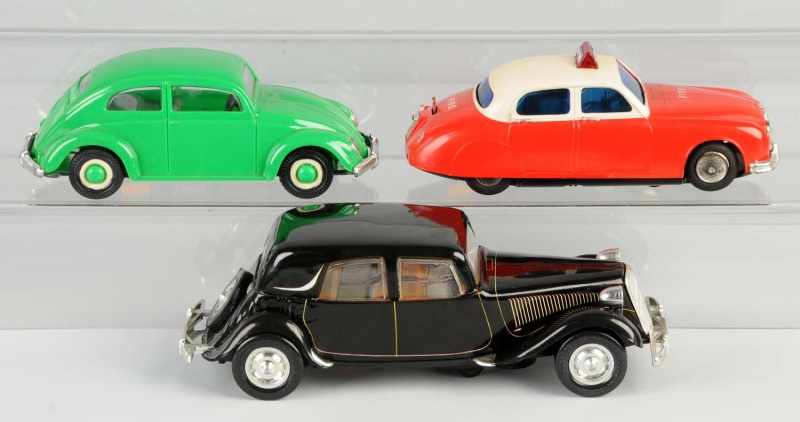 Appraisal: Lot of Plastic Foreign-Made Vehicle Toys Description Working Two toys