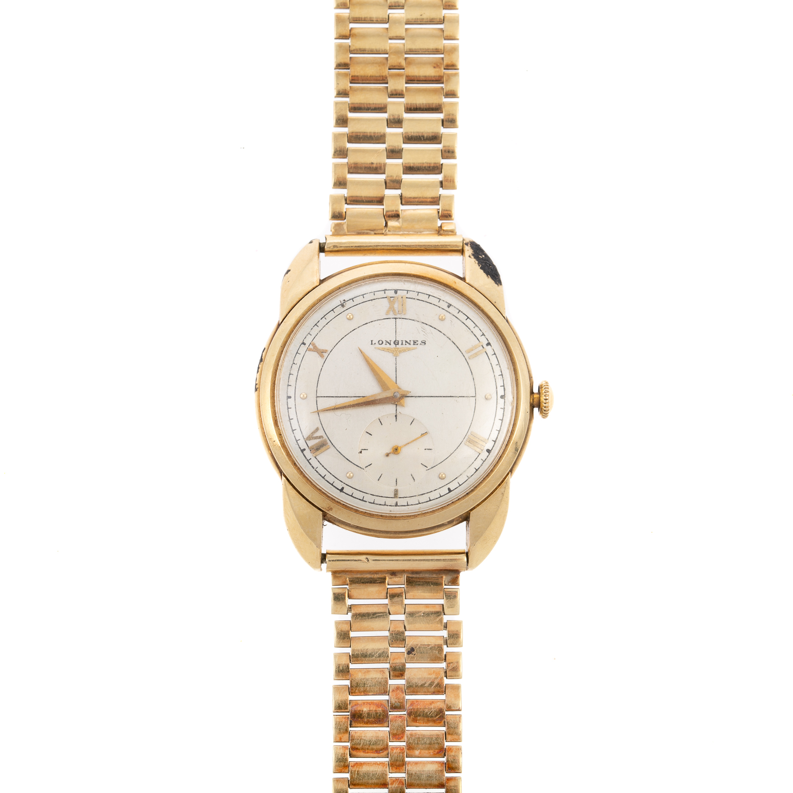 Appraisal: A K YELLOW GOLD LONGINES WATCH K yellow gold Longines