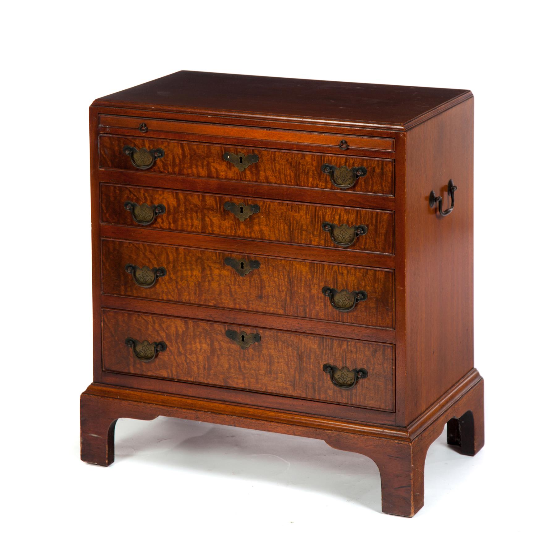 Appraisal: DIMINUTIVE CHIPPENDALE-STYLE BACHELOR'S CHEST BY BEACON HILL Late th century