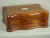 Appraisal: HUMIDOR - CIRCA - MAHOGANY CASED CIGAR HUMIDOR SERPENTINE SHAPED