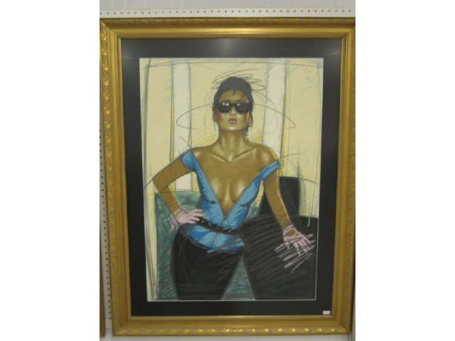 Appraisal: Nico Vrielink Lithograph artists wife in a proud pose x