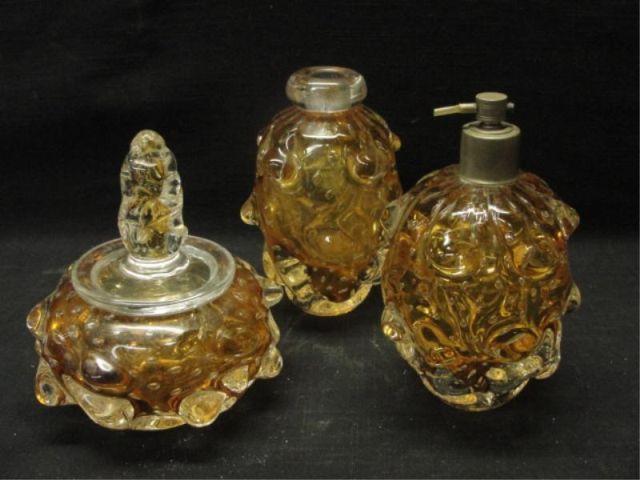 Appraisal: MURANO Glass Midcentury Piece Vanity Set From a Tudor City