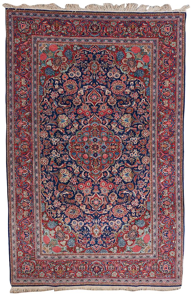 Appraisal: Kashan Rug Persia ca ft in x ft in Kashan