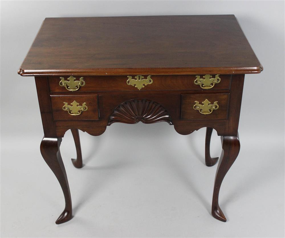 Appraisal: CHIPPENDALE STYLE MAHOGANY LOWBOY with rectangular top with molded edge