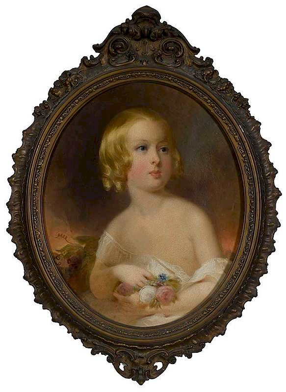 Appraisal: Attributed to Samuel Bell Waugh American - Portrait of Mary