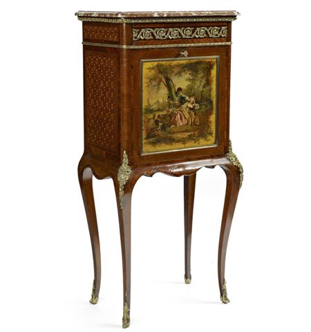 Appraisal: LOUIS XV STYLE KINGWOOD AND GILT BRONZE MOUNTED SECRETAIRE CIRCA