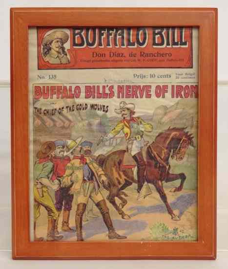 Appraisal: Continental Buffalo Bill program framed sight '' x ''