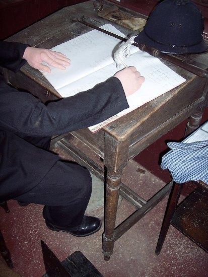 Appraisal: A clerk's th Century oak desk the hinged writing slope