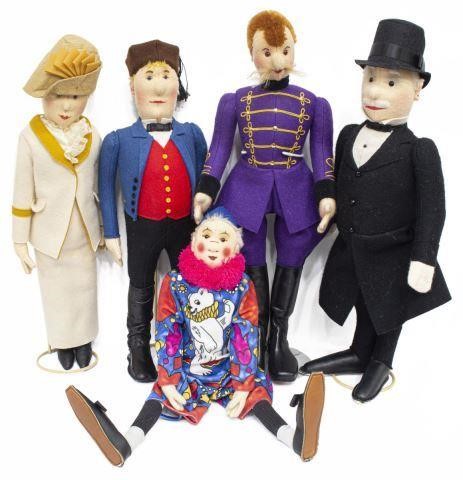 Appraisal: lot of German Steiff limited-edition replica felt dolls comprising Peasant