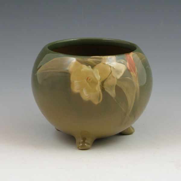 Appraisal: Roseville Rozane Light footed vase with floral decoration Marked with