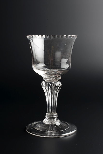 Appraisal: A LATE TH CENTURY WINE the slightly flared bowl with