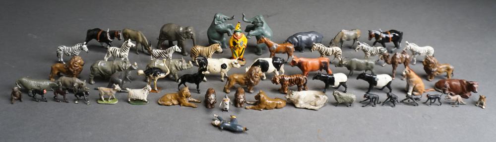 Appraisal: Collection of Assorted Predominantly Britains Cold-Painted Metal Miniature Animal Figurines