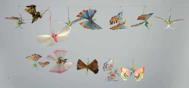 Appraisal: Lot of Spun Glass Butterflies Description Wonderful color Condition Excellent