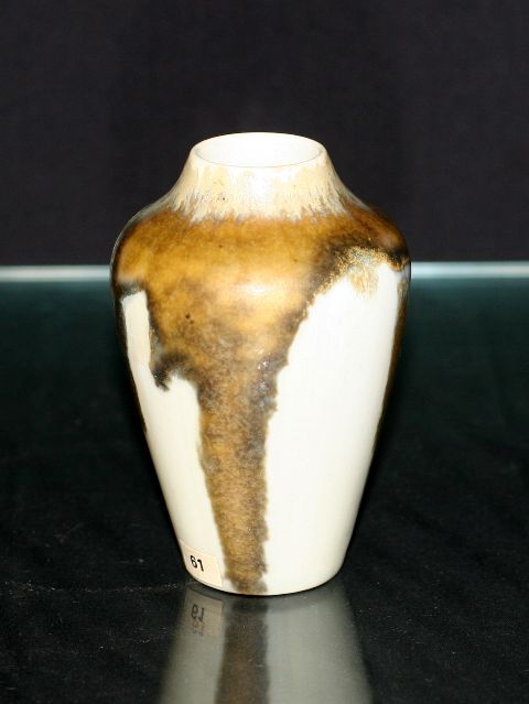 Appraisal: A Doulton Burslem experimental vase with a bleached Flamb -Chang