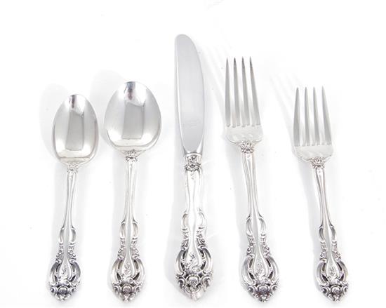 Appraisal: Gorham La Scala pattern sterling flatware circa comprising hollow handle