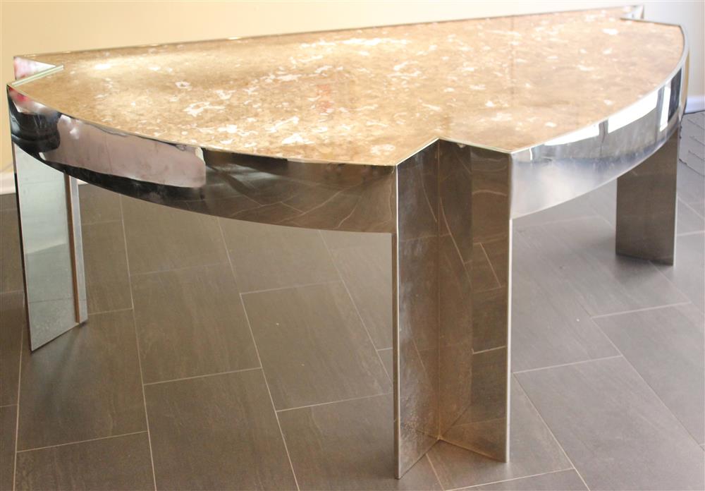 Appraisal: PACE CONTEMPORARY MARBLE TOPPED DESK